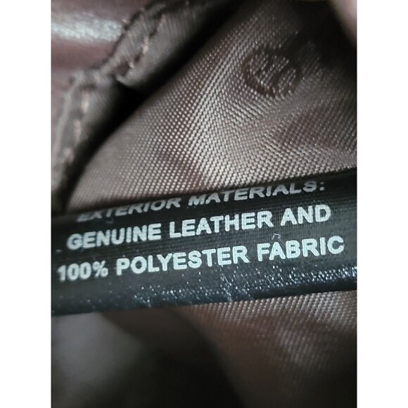 Fossil Soft Leather Backpack Brown Travel Bag Flap Front Read Description - Picture 10 of 10